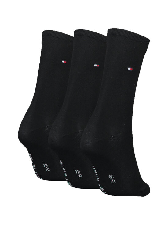 Tommy Hilfiger - TH W Flag -sukat 3-pack - 002 BLACK | Stockmann - photo 2