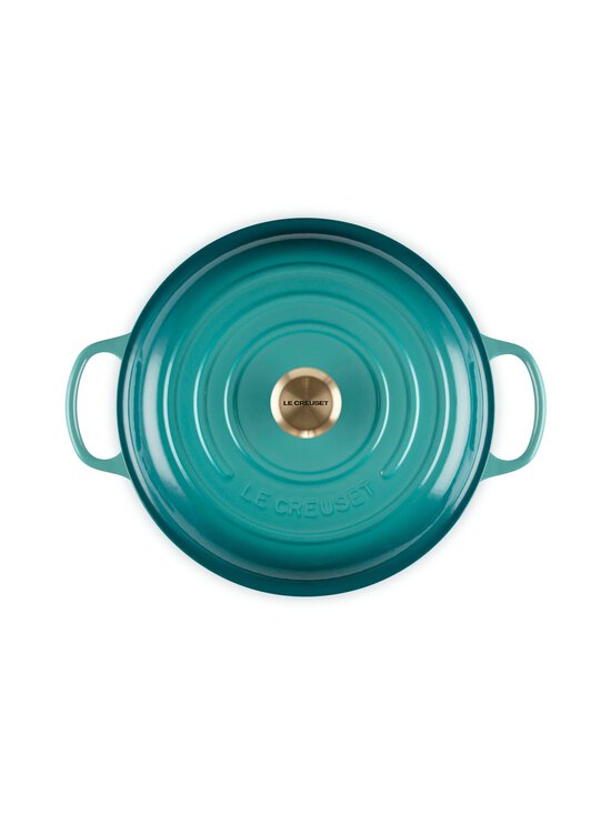 Le Creuset - Bleu Riviera Cast Iron Shallow Casserole -matala valurautapata 30 cm - BLEU RIVIERA | Stockmann - photo 4