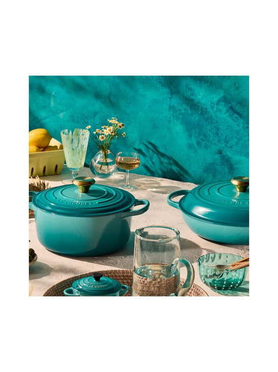 Le Creuset - Bleu Riviera Cast Iron Shallow Casserole -matala valurautapata 30 cm - BLEU RIVIERA | Stockmann - photo 8