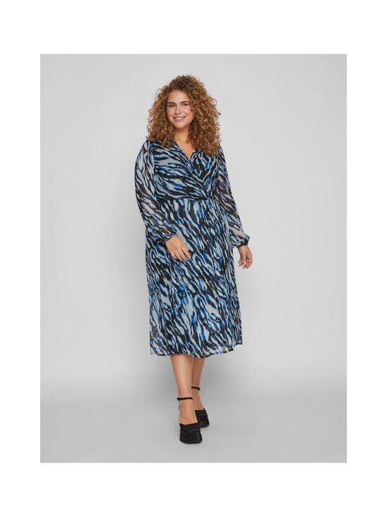 Vila Curve - ViFalia Wrap midi kleita - BLACK AOP:LUNA - photo 5 Vila Curve - ViFalia Wrap midi kleita - BLACK AOP:LUNA | Stockmann - photo 5