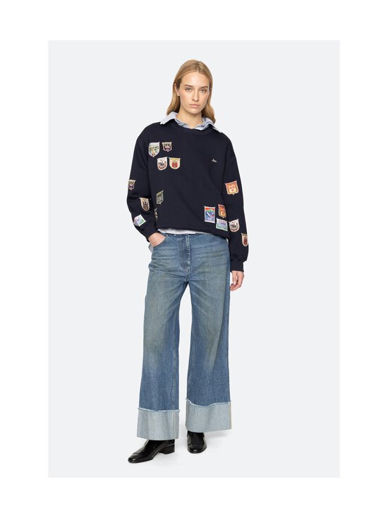 Sea NY - DAVIS PATCHWORK CREW NECK SWEATSHIRT Sea NY - NAVY | Stockmann - photo 7