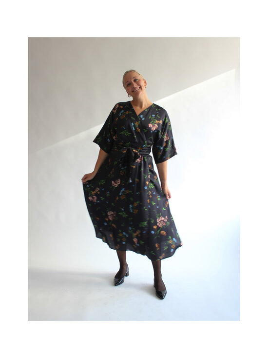 Lili Marleena - Hõlmikkleit Floral Midi - BLACK | Stockmann - photo 3