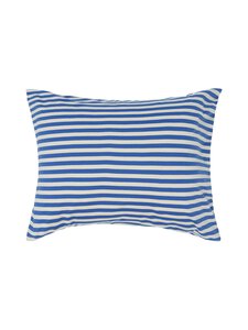 Marimekko - Tasaraita-trikootyynyliina 50 x 60 cm - 150 OFF WHITE, BLUE | Stockmann