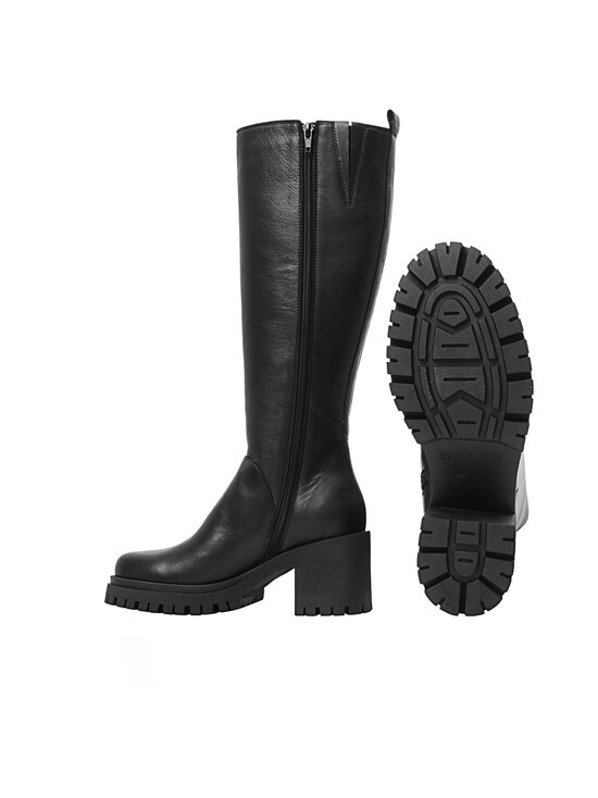 Ten Points - Ylva Tall  Block Heel -nahkasaappaat - 101 BLACK - photo 3 Ten Points - Ylva Tall  Block Heel -nahkasaappaat - 101 BLACK | Stockmann - photo 3