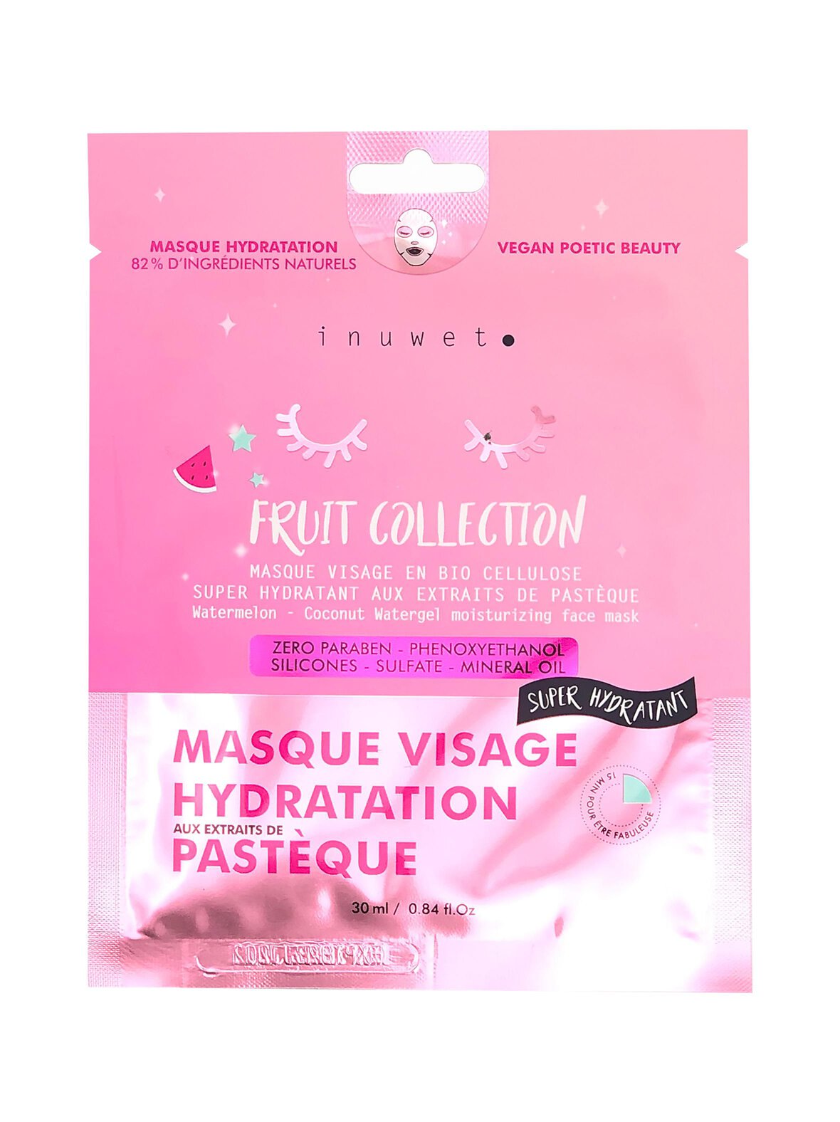 Fruit Collection Moisturizing Face Mask -kangasnaamio