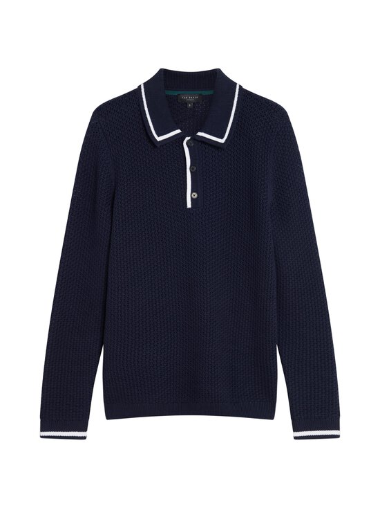 Ted Baker London - Brucei Waffle Stitch -pitkähihainen pikeeneule - NAVY - photo 1 Ted Baker London - Brucei Waffle Stitch -pitkähihainen pikeeneule - NAVY | Stockmann - photo 1