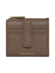 Coccinelle - Metallic Soft -nahkalompakko - N59 WARM TAUPE | Stockmann