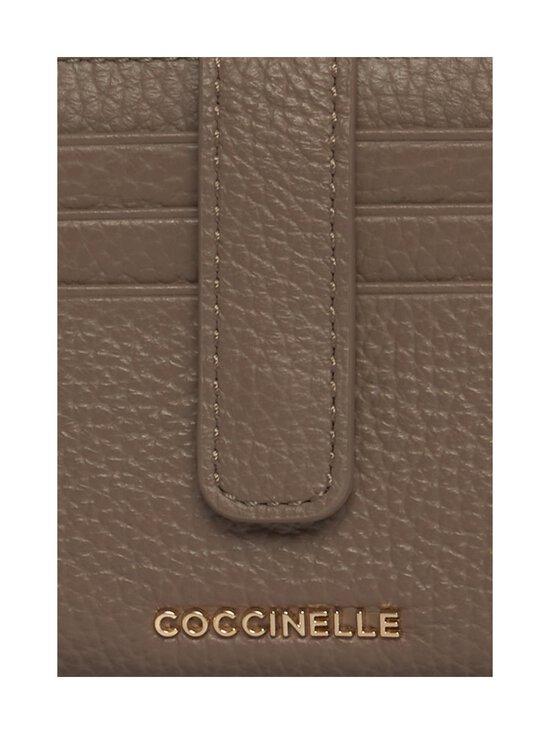 Coccinelle - Metallic Soft -nahkalompakko - N59 WARM TAUPE | Stockmann - photo 4