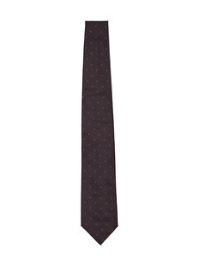 Oscar Jacobson - Polka Dot -silkkisolmio - 532 DARK MUD BROWN | Stockmann