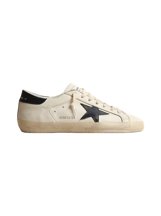 GOLDEN GOOSE - Super Star Nappa Upper Shiny -nahkasneakerit - BEIGE/NIGHT BLUE | Stockmann - photo 1