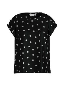 Vila - Viellette Full Satin -pusero - BLACK AOP:SNOW WHITE DOTS | Stockmann