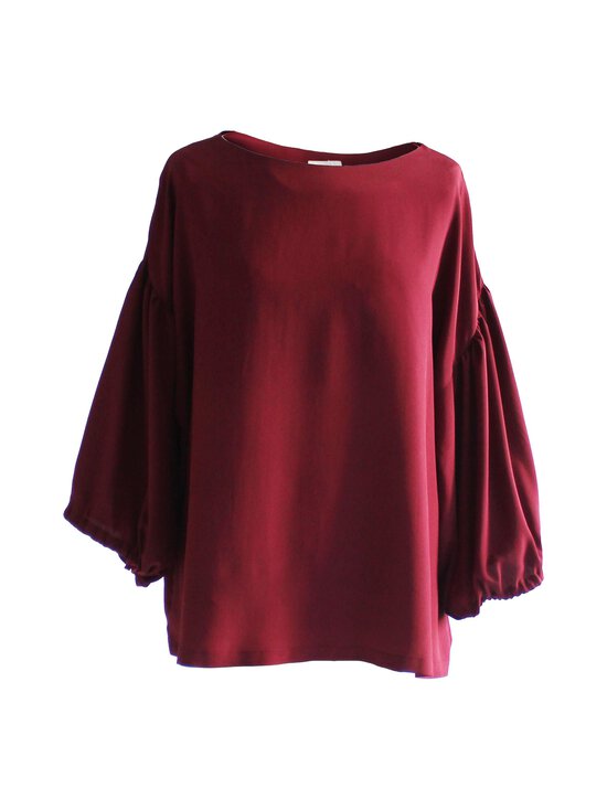 Lili Marleena - Puff Sleeve blūze - BURGUNDY | Stockmann - photo 1