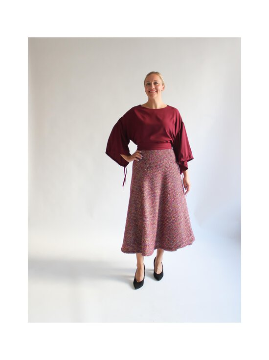 Lili Marleena - Puff Sleeve blūze - BURGUNDY | Stockmann - photo 2