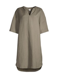 NOOM - Teresa- pellavasekoitteinen tunikamekko - KHAKI GREEN | Stockmann