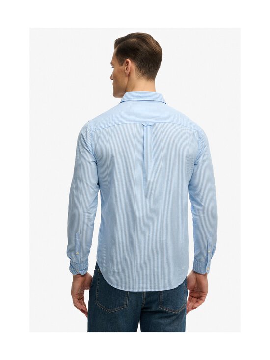 Superdry - Triiksärk Cut Away Poplin - J8I CHALK BLUE STRIPE | Stockmann - photo 3