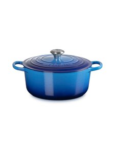 Le Creuset - Malmpott Signature, ümmargune 5,3 l - AZURE Le Creuset - Malmpott Signature, ümmargune 5,3 l - AZURE | Stockmann