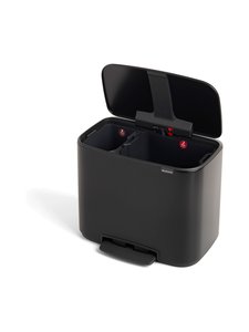 Brabantia - Bo pedal garbage bin 11 + 23 l - MUSTA Brabantia - Bo pedal garbage bin 11 + 23 l - MUSTA | Stockmann