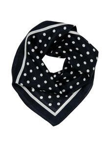 A+more - Trine-silkkihuivi 50 x 50 cm - BLACK/WHITE | Stockmann