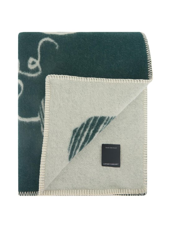 Lapuan Kankurit - Kissanpäivät-villahuopa - DARK GREEN-WHITE | Stockmann - photo 4