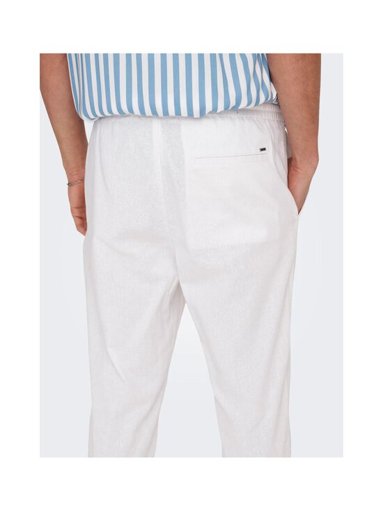 Only & Sons - Linasegust püksid OnsLinus Tapered - BRIGHT WHITE | Stockmann - photo 7