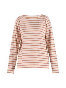 BLUE - Donna Striped -trikoopaita - ECRU W/DUSTY ORANGE | Stockmann