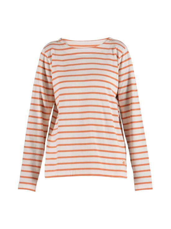 BLUE - Donna Striped -trikoopaita - ECRU W/DUSTY ORANGE | Stockmann - photo 1