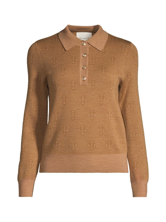 GANT - Monogram-pooloneule - 230 WHISKEY BROWN | Stockmann - photo 1
