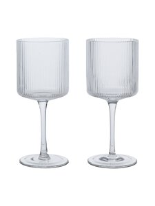 Ferm Living - Ripple-valkoviinilasit 2 kpl - CLEAR | Stockmann