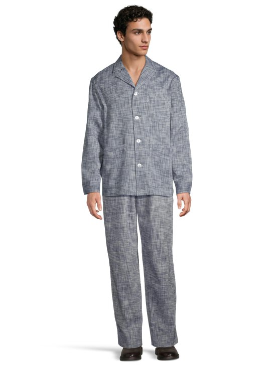 Officine Générale - Nilson Light Slub -housut - NAVYINK/WHITE | Stockmann - photo 3