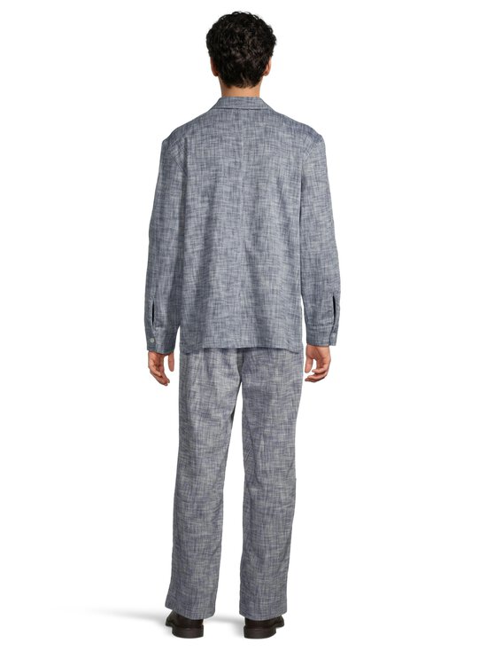 Officine Générale - Nilson Light Slub -housut - NAVYINK/WHITE | Stockmann - photo 4