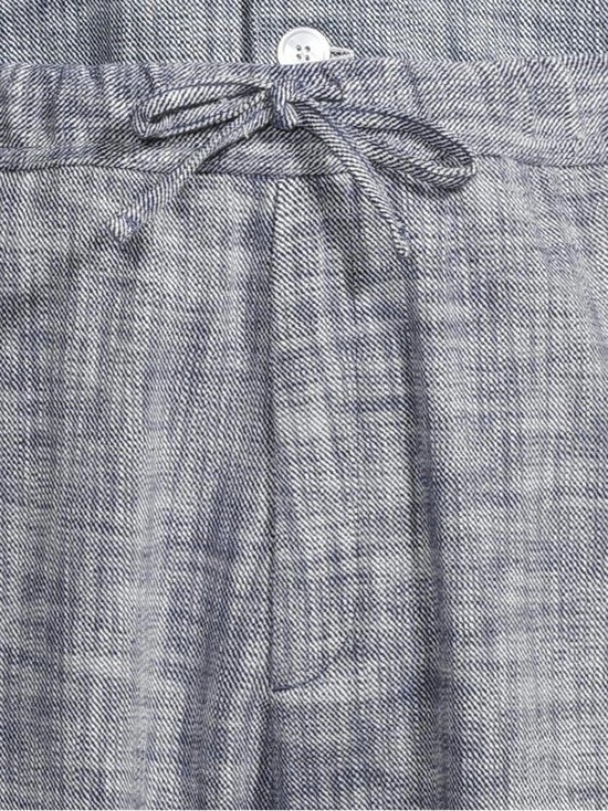 Officine Générale - Nilson Light Slub -housut - NAVYINK/WHITE | Stockmann - photo 5