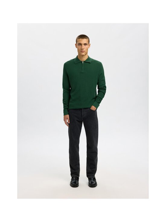 Selected - Kootud polosärk SlhCran Structure - DARK GREEN | Stockmann - photo 4