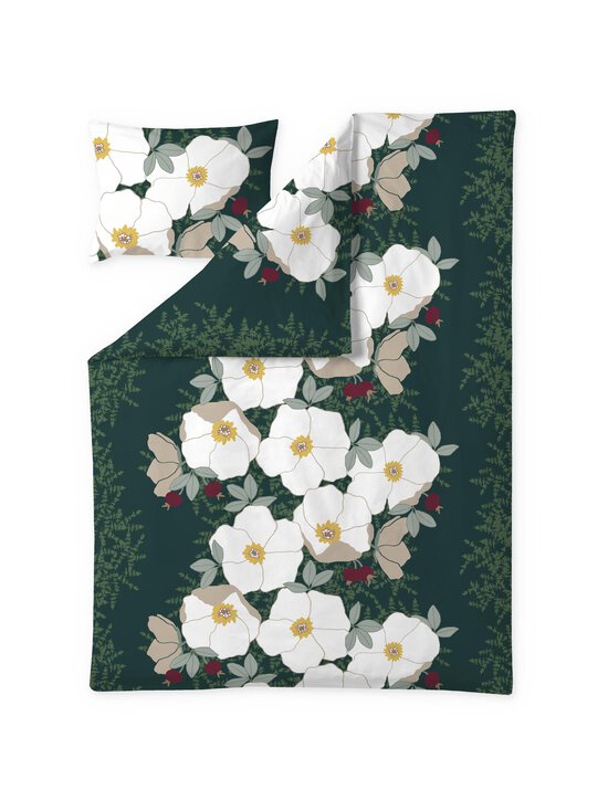 Finlayson - Rosa-satiinipussilakanasetti - DARK GREEN | Stockmann - photo 1