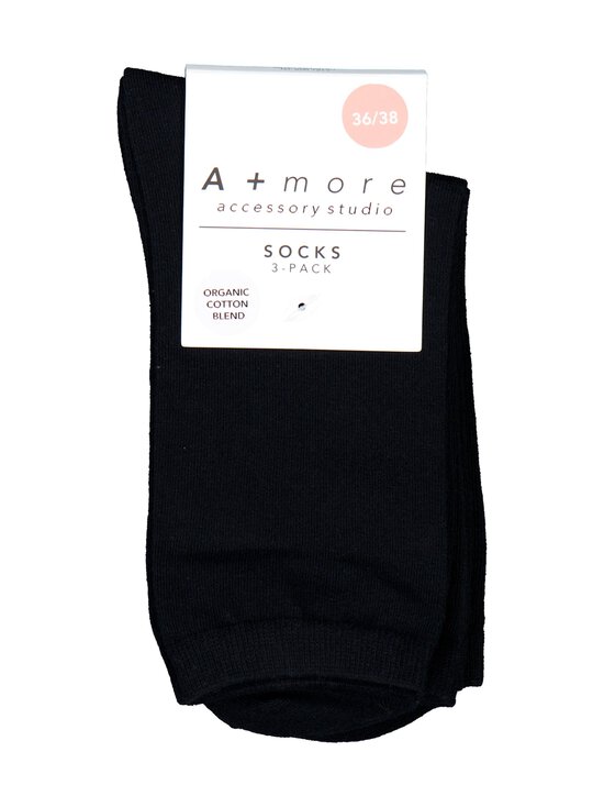 A+more - Sokid Cosy Organic Blend 3-paari - BLACK COMB. | Stockmann - photo 3