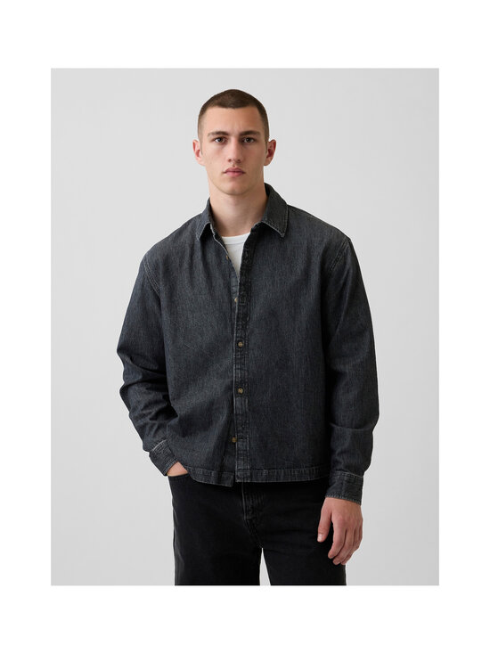 GAP - Boxy Fit džinsa krekls - WASHED BLACK | Stockmann - photo 2