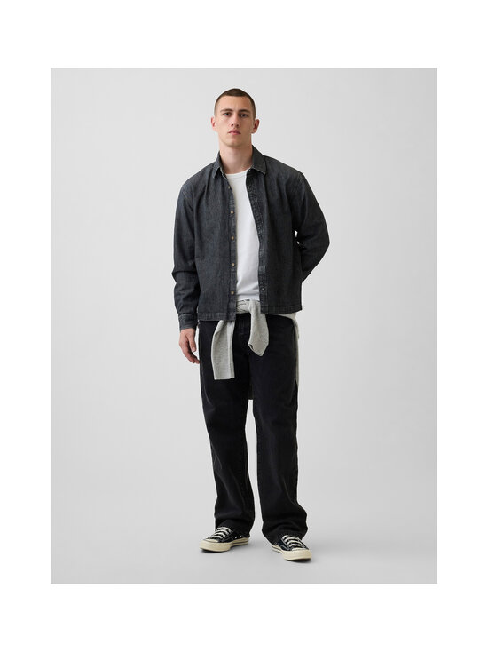 GAP - Boxy Fit džinsa krekls - WASHED BLACK | Stockmann - photo 3