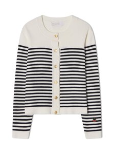 Busnel - Lizzie-raidallinen neuletakki - ECRU / MARINE | Stockmann