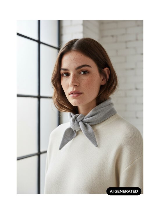 Selected - SlwMaria kašmira šalle - LIGHT GREY MELANGE | Stockmann - photo 5