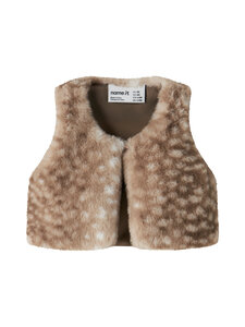 Name It - Kunstkarusnahast vest NmfReva - COCA MOCHA DETAIL:DEER | Stockmann