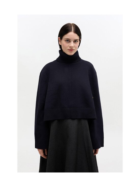 Ganni - Compact Wool -neulepusero - 683 SKY CAPTAIN | Stockmann - photo 2