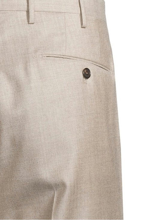 SLOWEAR - Worsted Flannel Regular Fit -housut - 400 BEIGE CHIARO - photo 5 SLOWEAR - Worsted Flannel Regular Fit -housut - 400 BEIGE CHIARO | Stockmann - photo 5