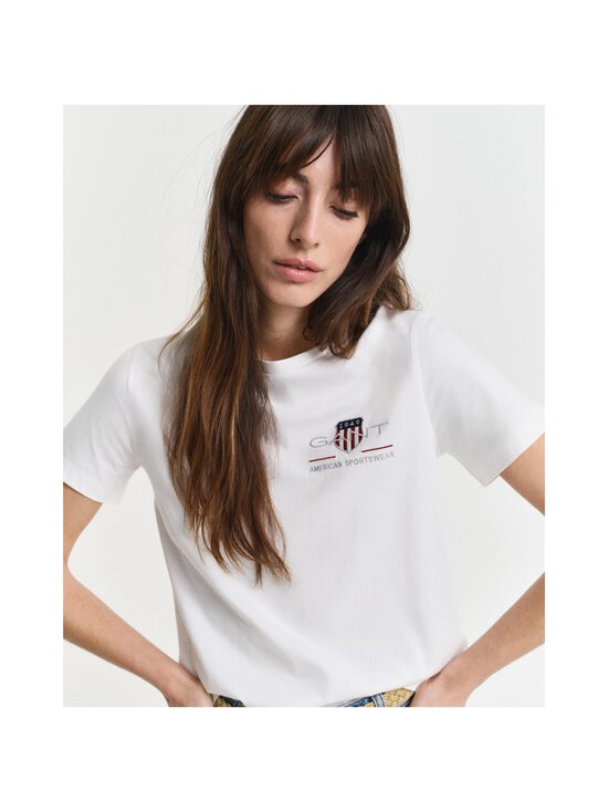 GANT - Regular Archive Shield t-paita - 110 WHITE | Stockmann - photo 4