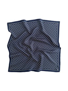 lescarf - Polkadot zīda šalle - NAVY & CREAM | Stockmann