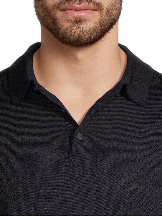 ESSENTIALS by Stockmann - Emmett Polocollar merīnvilnas džemperis - MIDNIGHT BLUE 51047 | Stockmann - photo 4