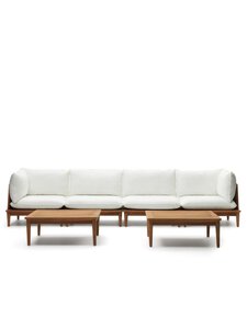 Kave Home - Portitxol-ulkosohvasetti pöydällä - LUONNONVÄRINEN | Stockmann