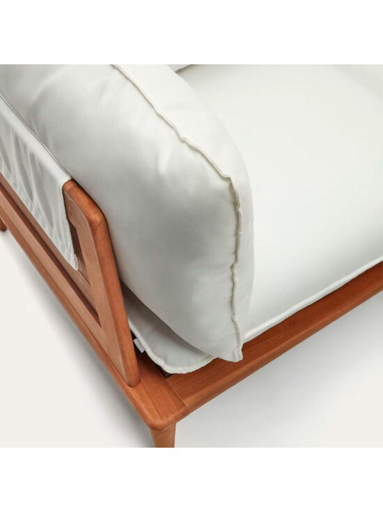 Kave Home - Portitxol-ulkosohvasetti pöydällä valkoinen / tiikki L 360 cm - BEIGE | Stockmann - photo 3