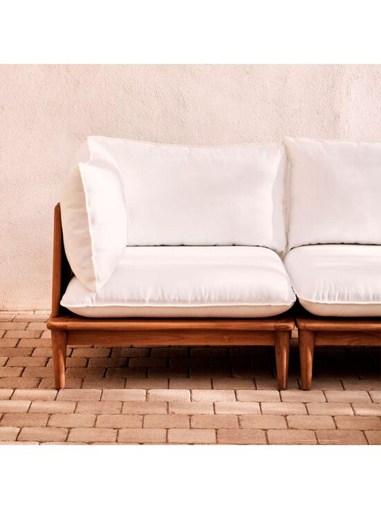 Kave Home - Portitxol-ulkosohvasetti pöydällä valkoinen / tiikki L 360 cm - BEIGE | Stockmann - photo 7