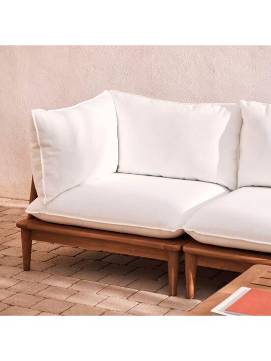 Kave Home - Portitxol-ulkosohvasetti pöydällä valkoinen / tiikki L 360 cm - BEIGE | Stockmann - photo 8
