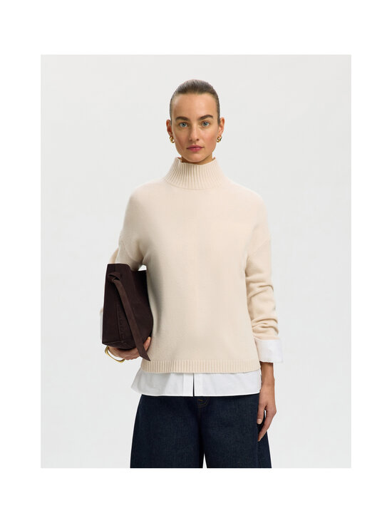 Selected - SlwCille Cashmere Blend -neulepusero - SNOW WHITE | Stockmann - photo 2