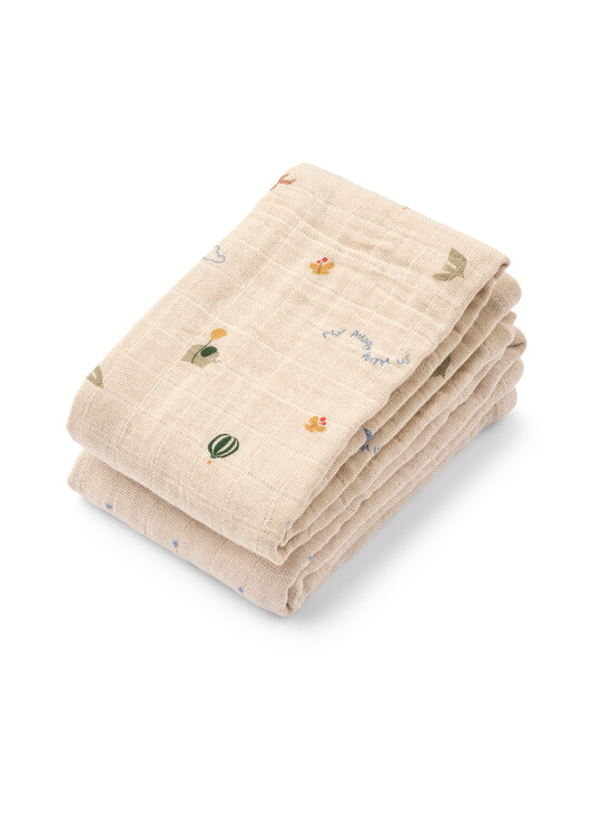 Liewood - Musliiniliinat 2-pack - 2927 STAR / FLYING MIX | Stockmann - photo 1